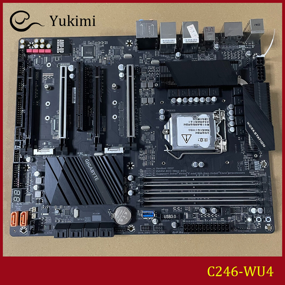 FOR GIGABYTE C246-WU4 LGA1151 DDR4*4 128GB ATX Motherboard Test OK