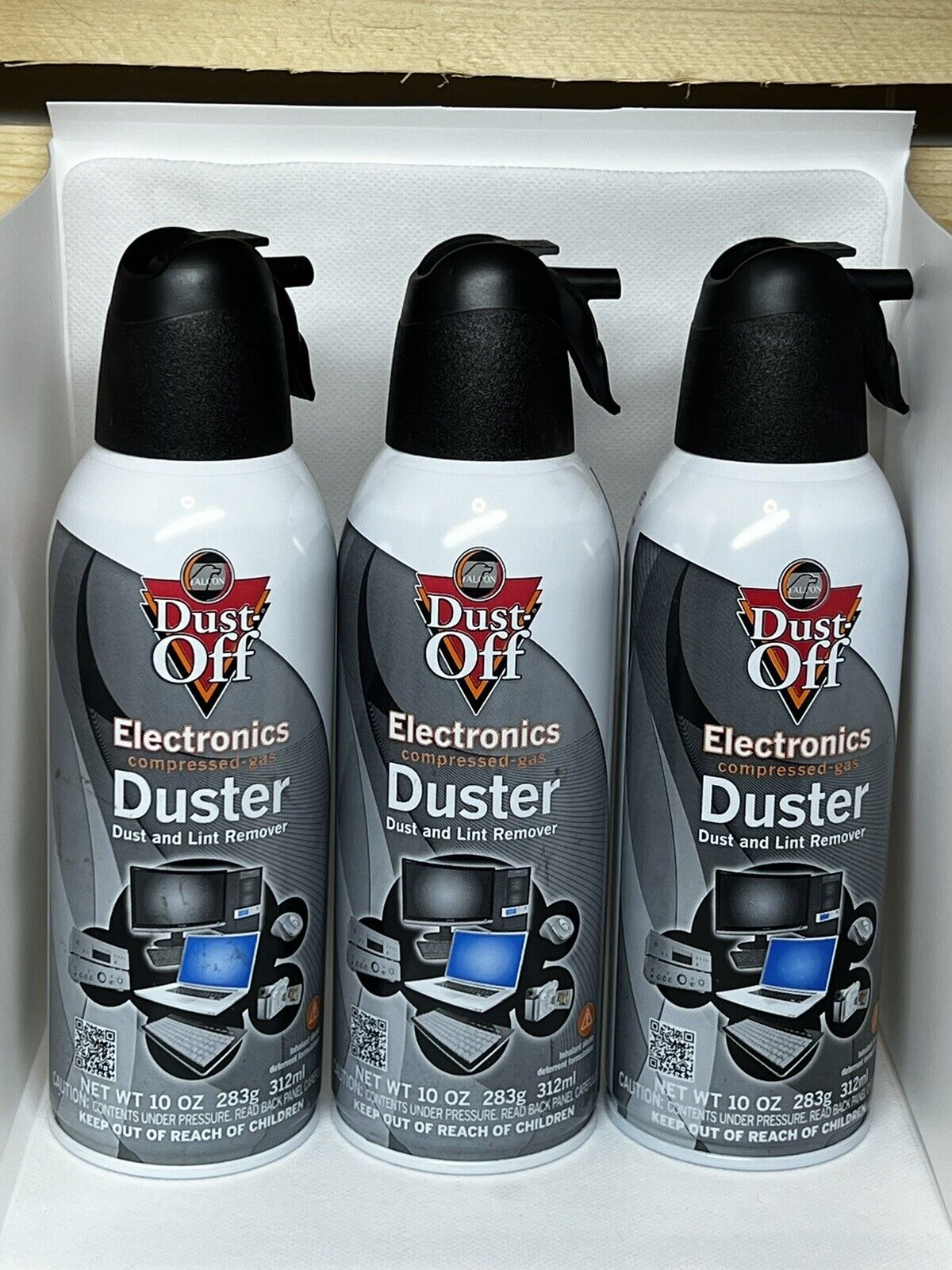Dust Off Spray 3 Count - 10 oz Electronics Compressed Canned Air Dust Off.  💨