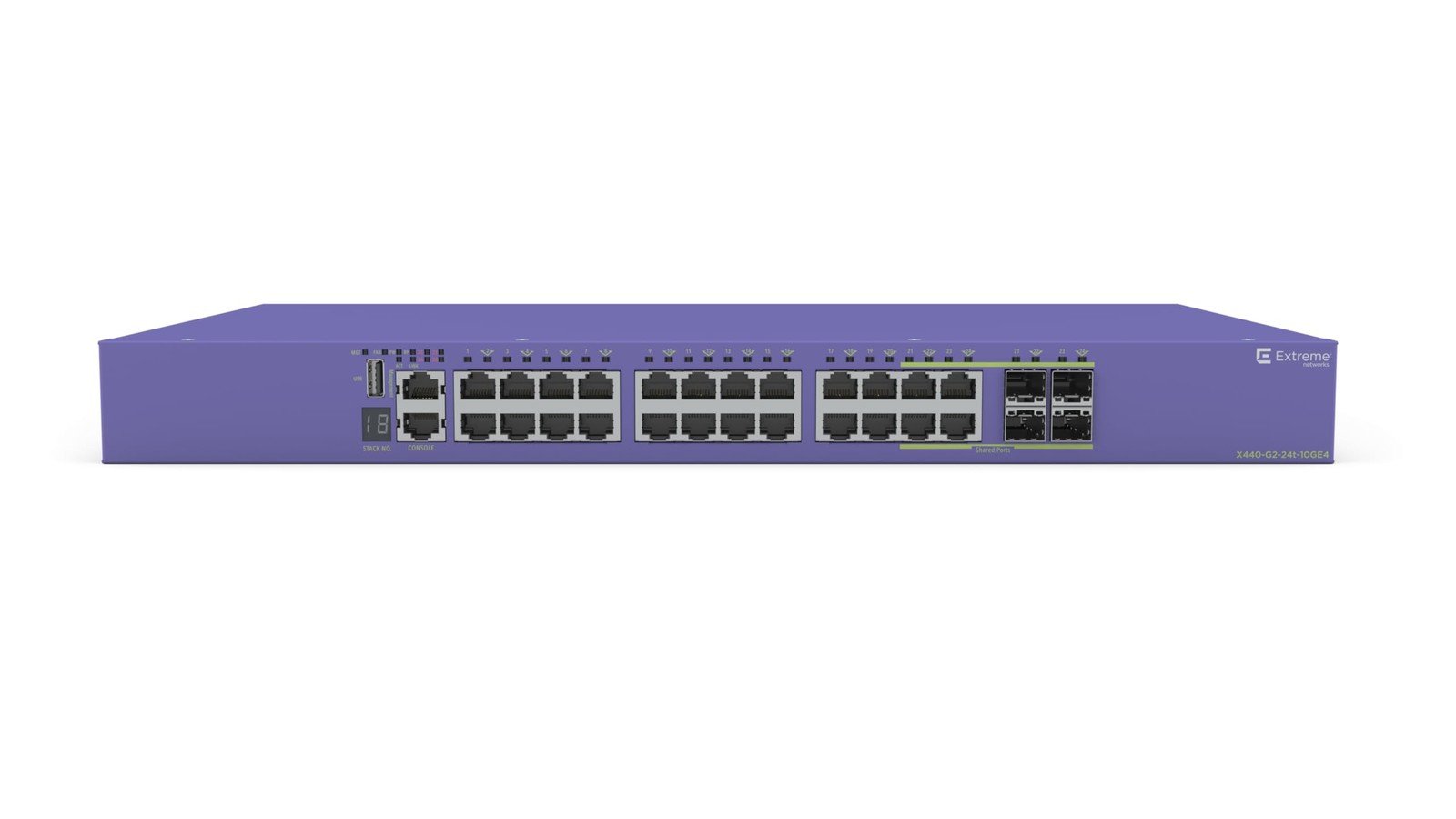 Extreme Networks ExtremeSwitching X440-G2 X440-G2-24t-10GE4 - Managed 24x10/100/