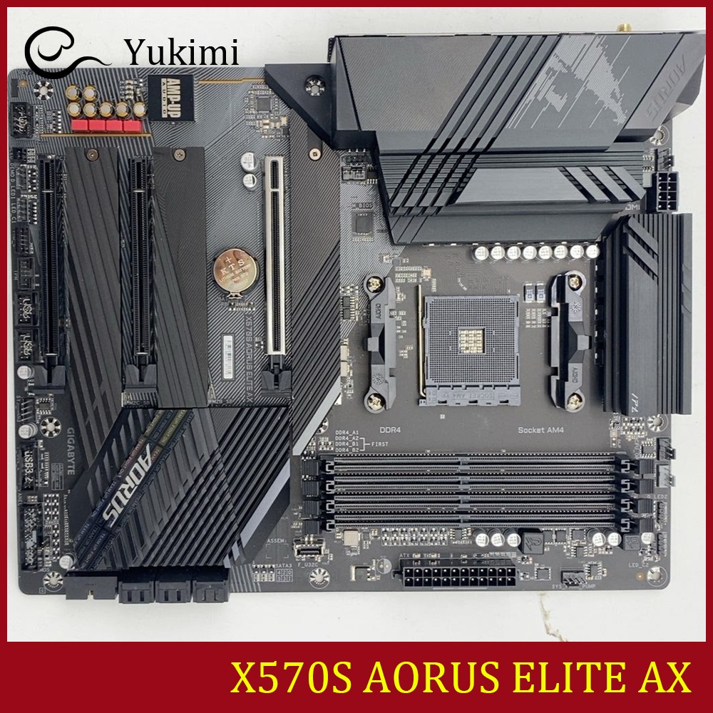 FOR GIGABYTE X570S AORUS ELITE AX DDR4*4 128GB AMD AM4 HDMI Ｍotherboard Test OK