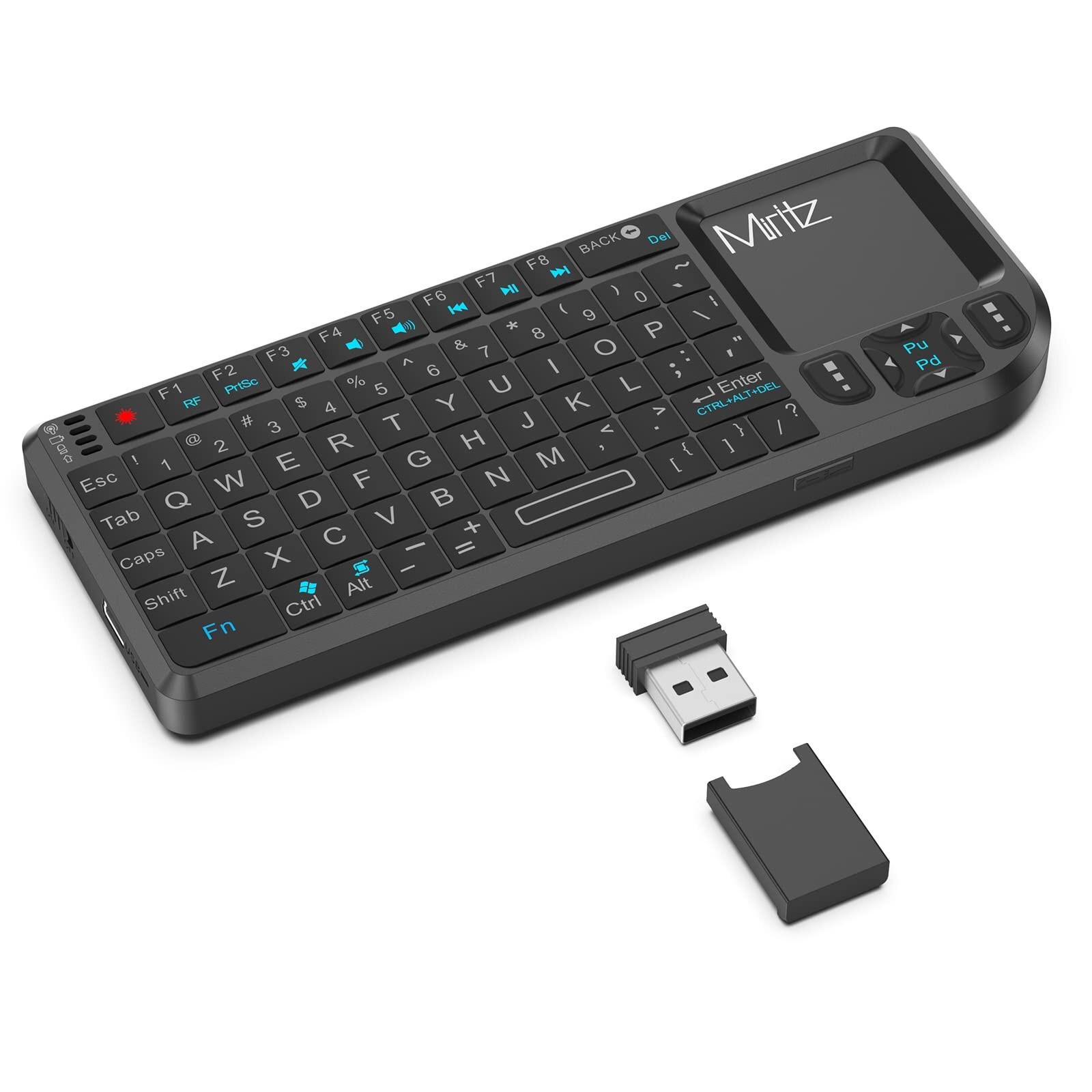 2.4G Wireless Touchpad Keyboard and Mouse Mini Remote Control with Laser Poin...