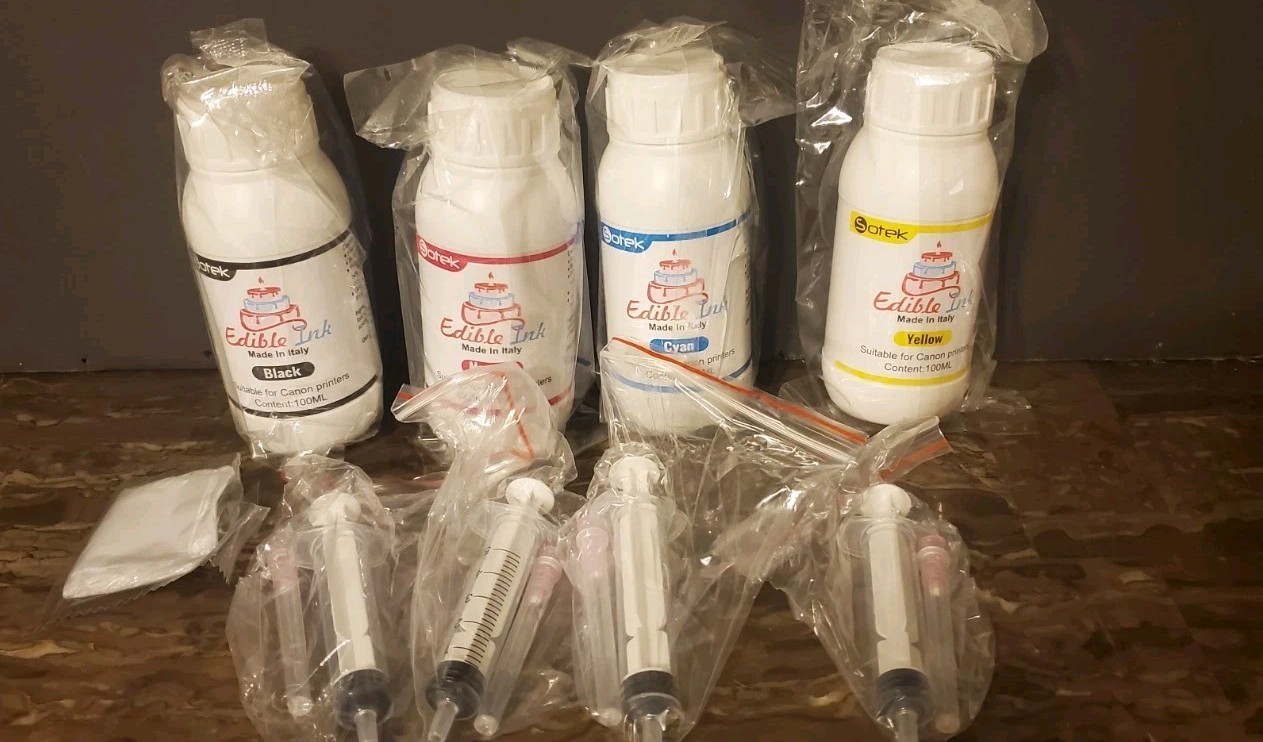 Edible ink Bundle- Refill 4 bottles PGI 280/281 