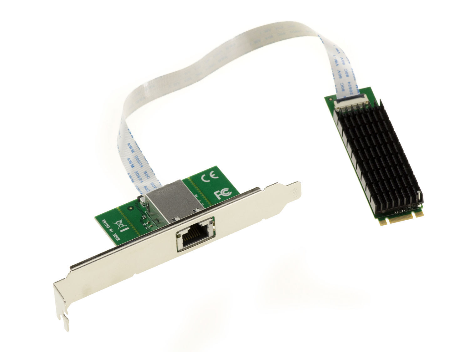 M2 PCIe Network Card B+M To RJ45 10G LAN 10 Gigabit Ethernet - AQTION AQC107