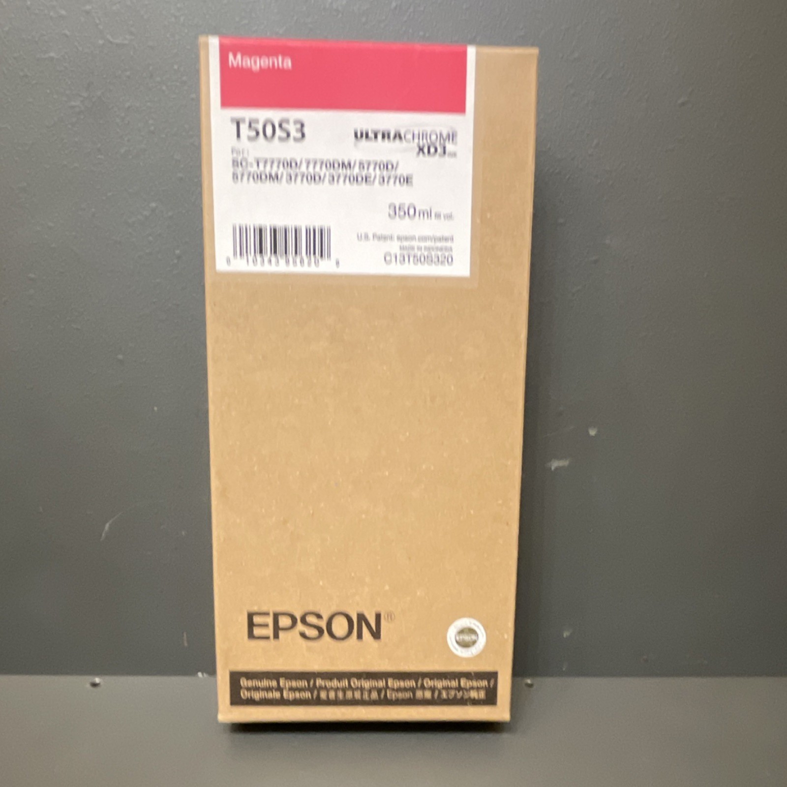Epson T50S3 UltraChrome XD3 Magenta Ink Cartridge 350ml SC-T7700/8700/5700DE