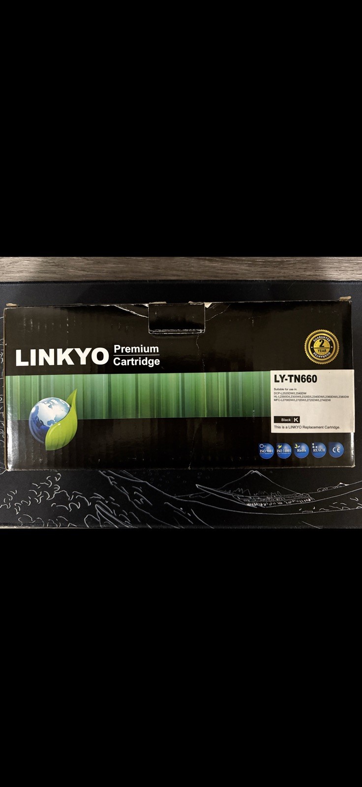 LINKYO LY-BR-TN760D Premium Cartridge Black K Toner Drum for Brother 1 pack