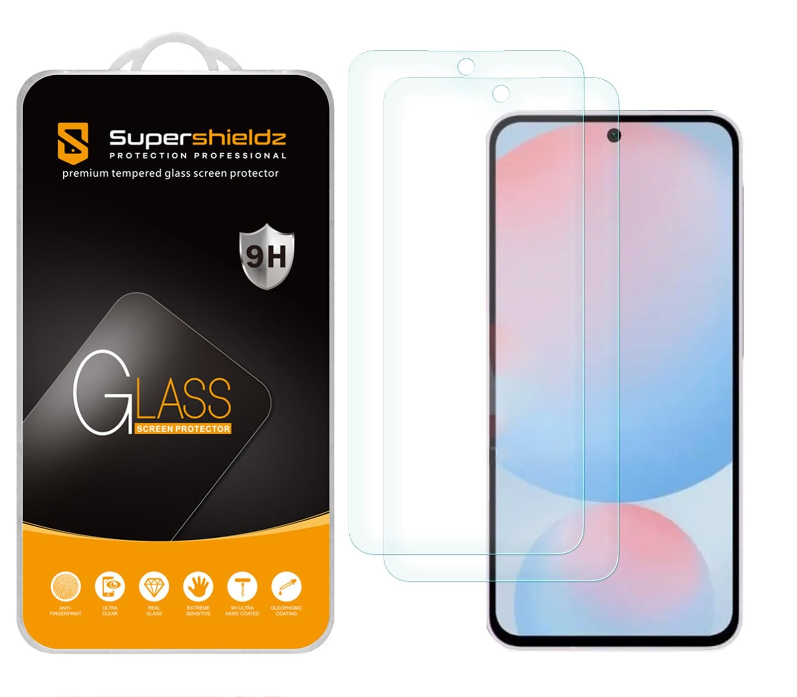 Supershieldz (2 Pack) Designed for Samsung Galaxy A36 5G / A37 5G Tempered Glass