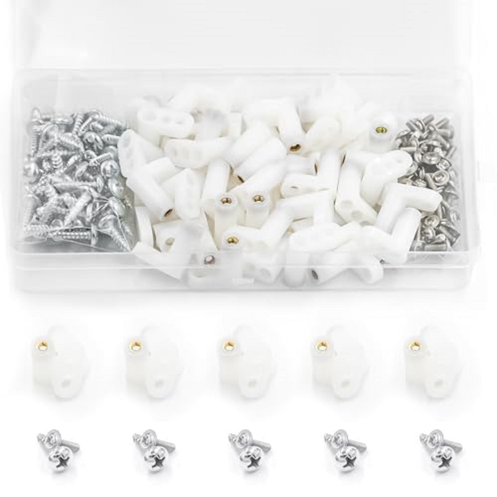 50 PCS Plastic Circuit Board Standoffs and Screws for Motherboards