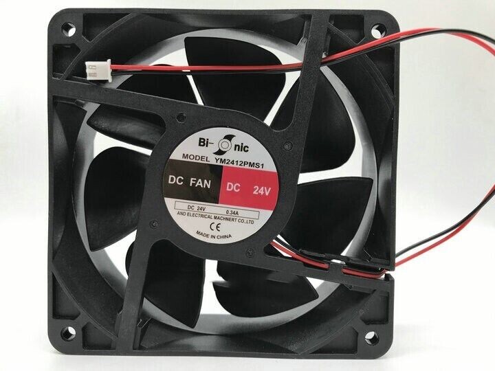 Bi-onic YM2412PMS1 12038 cooling fan DC24V 0.34A 120mm  Axial fan 2pin