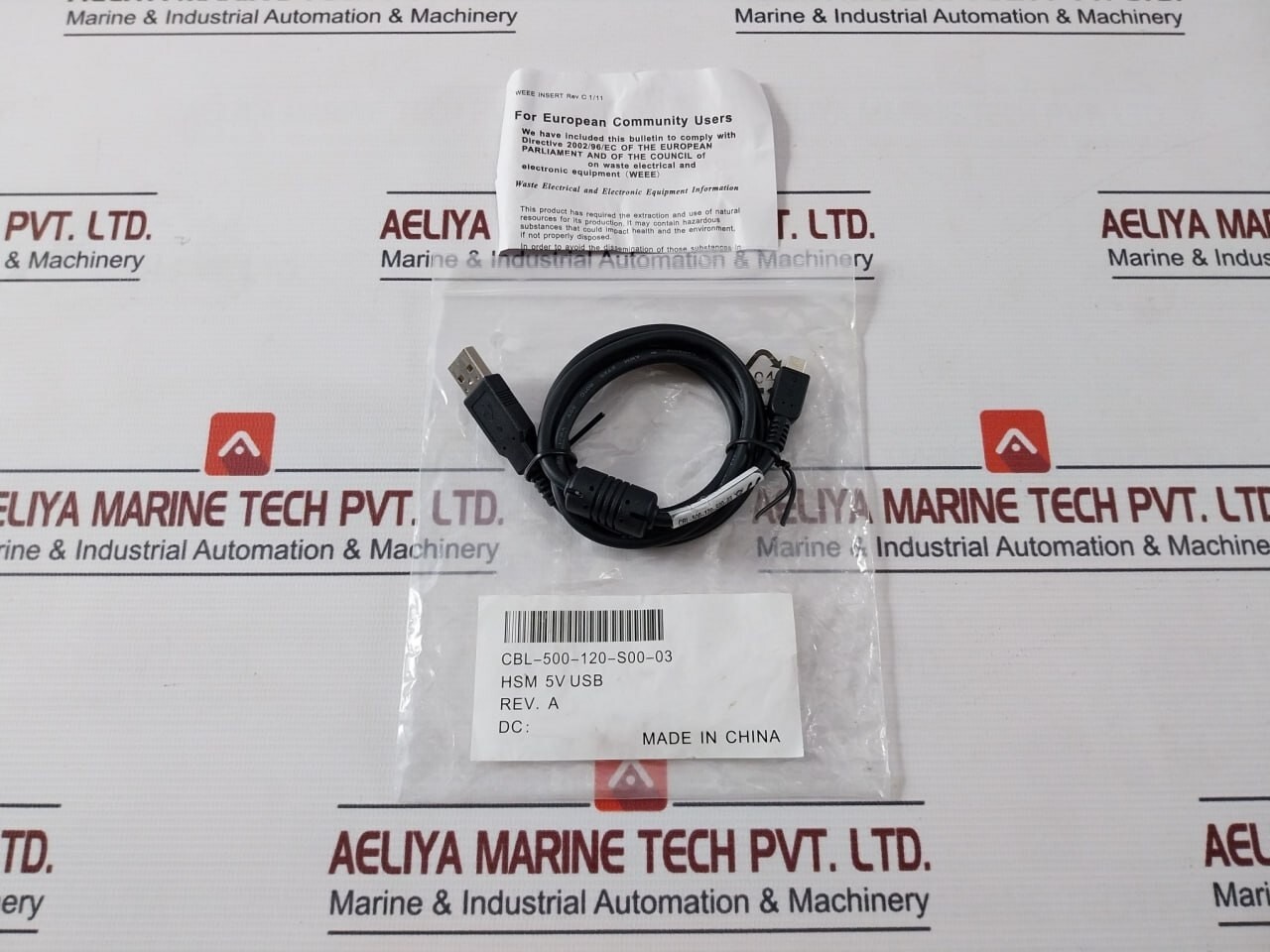 Honeywell CBL-500-120-S00-03 USB Cable REV. A, 80 Celsius, 30V