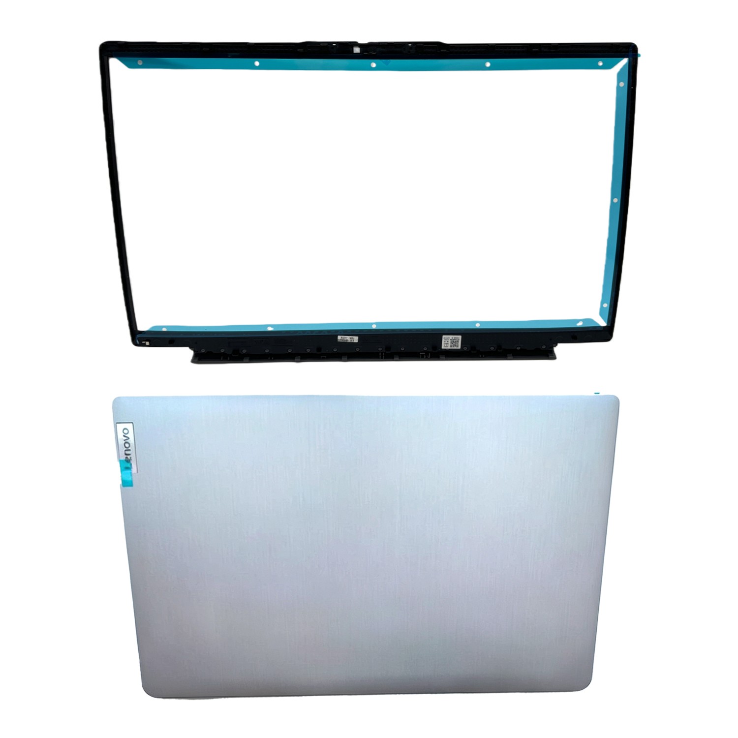 Silver LCD Back Cover Front Bezel A+B Kit for Lenovo IdeaPad 3-15ITL6 3-15ALC6