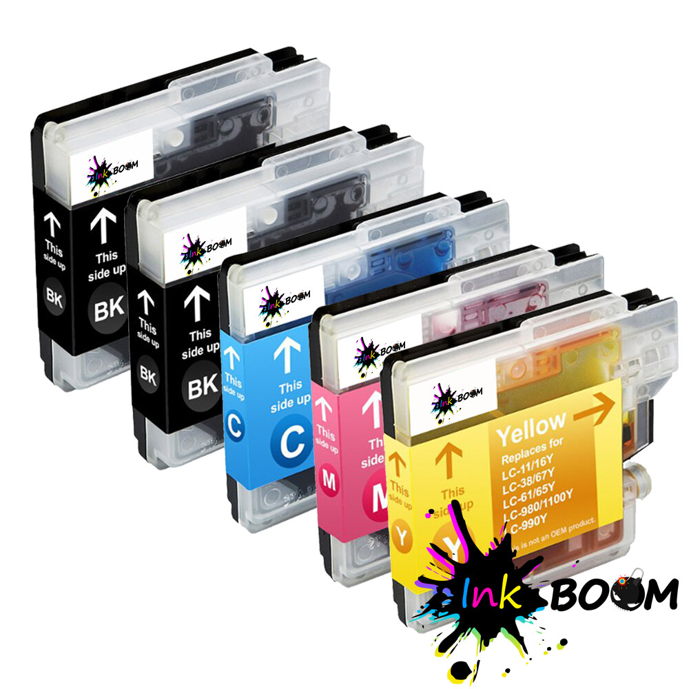 5 Ink Cartridge fits Brother LC61 DCP-J125 MFC-J265w MFC-495CW MFC-J410w