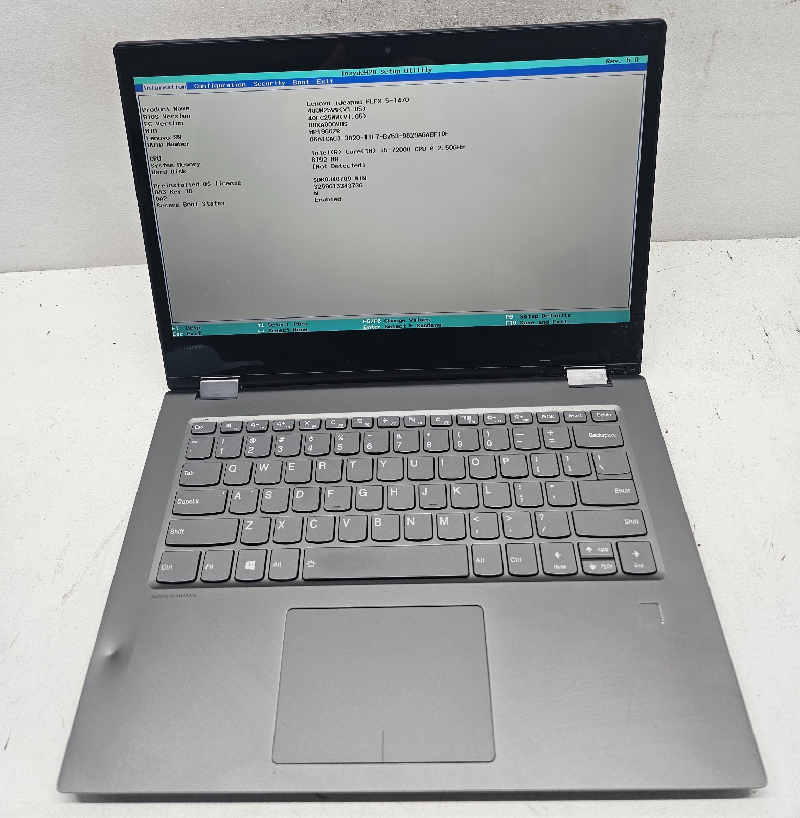Lenovo IdeaPad Flex 5-1470 14" Laptop Intel Core i5-7200U 8GB Ram NO HD/OS (FL)