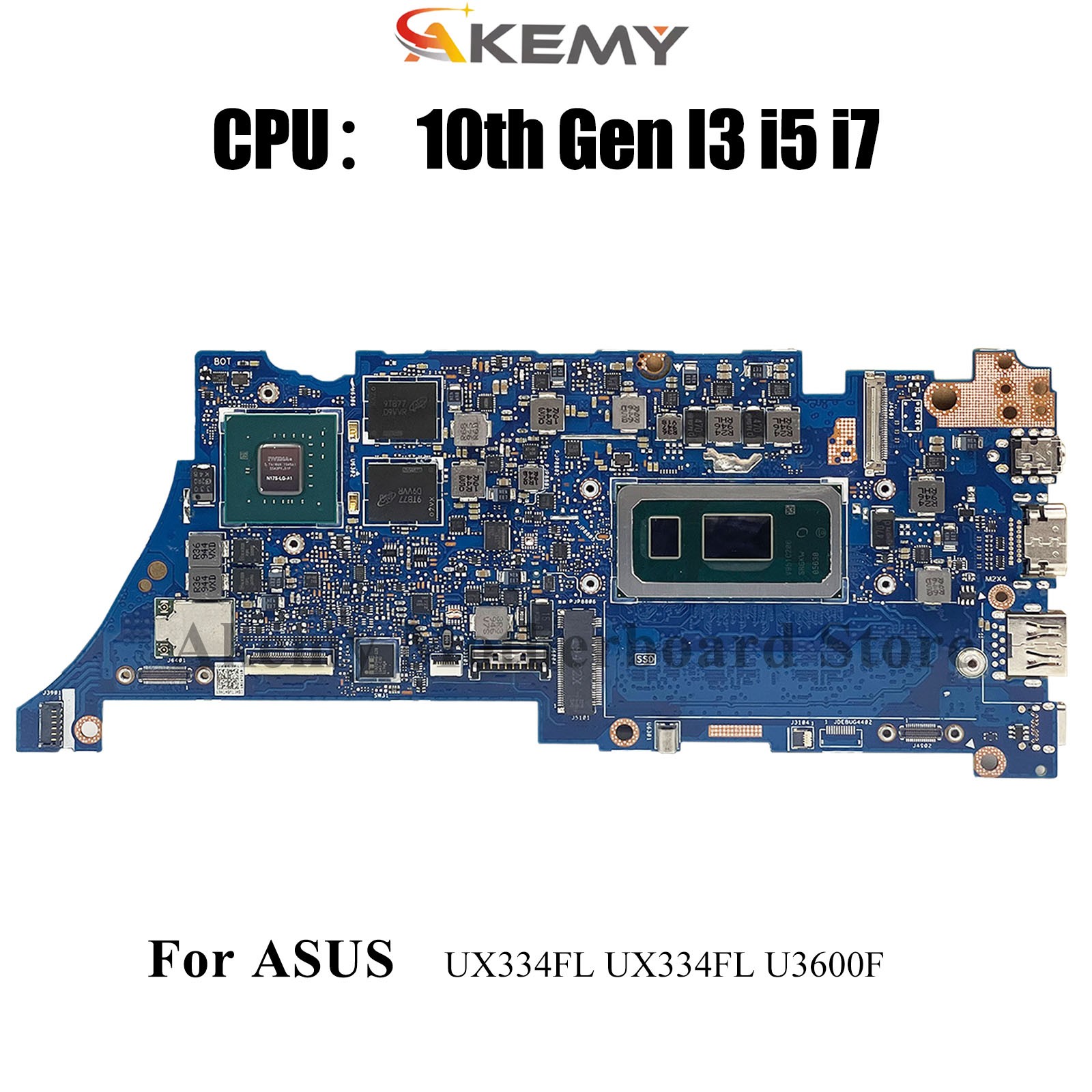 UX334FL Laptop Motherboard For ASUS U3600F U4600F UX463FL Mainboard W/CPU