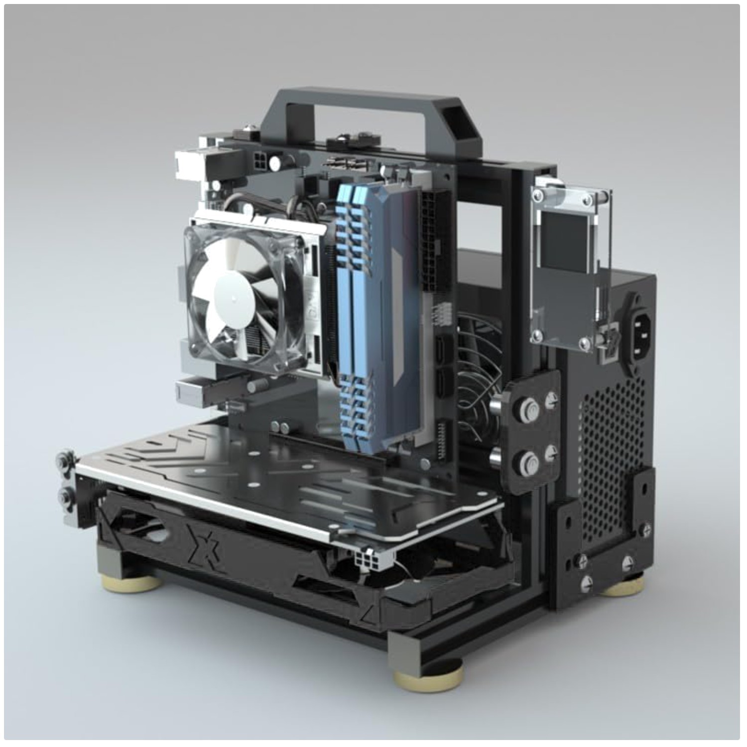 Versatile Open Air Motherboard Case