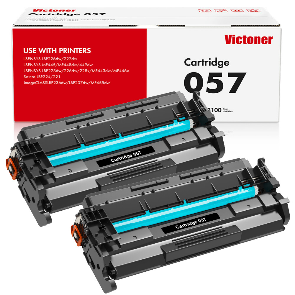2PK 057 CRG057 CRG-057 Compatible Toner Cartridge for Canon ImageCLASS MF455dw