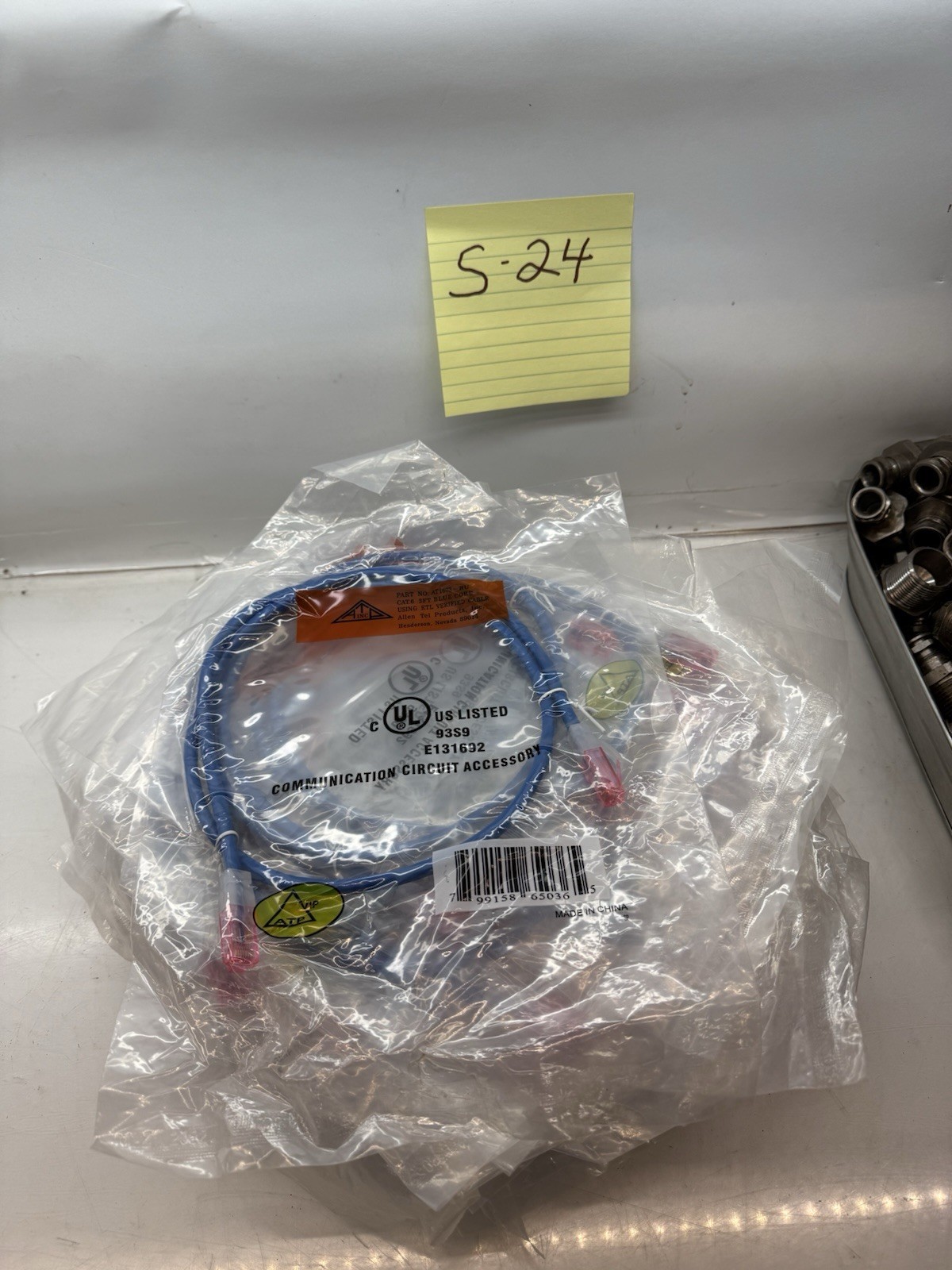 Allen Tel AT1603-BU Category 6 Patch Cord, 3-Foot Length, Blue, AT16  (LOT OF 20