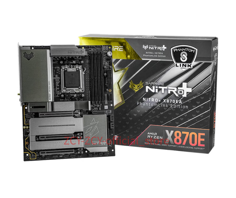 Sapphire NITRO X870E APHANTOMLINK PL Wi‑Fi 7 AM5 DDR5 ATX Motherboard