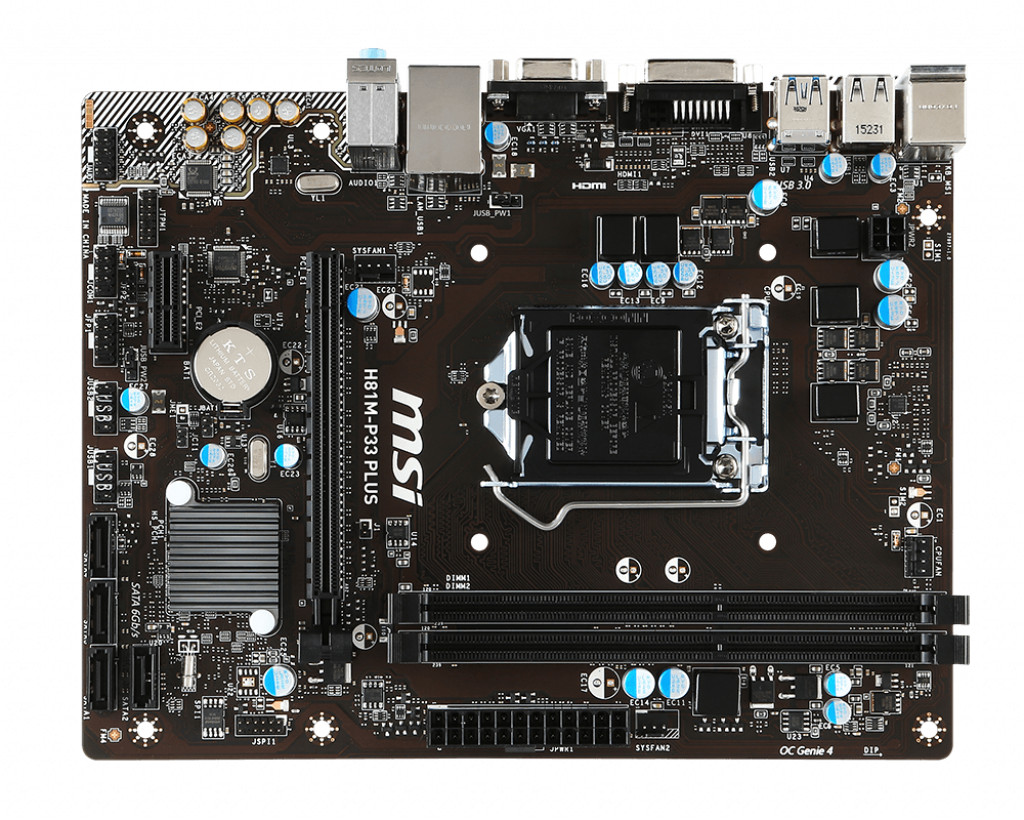 For MSI H81M-P33 PLUS Motherboard LGA1150 DDR3 M-ATX Mainboard
