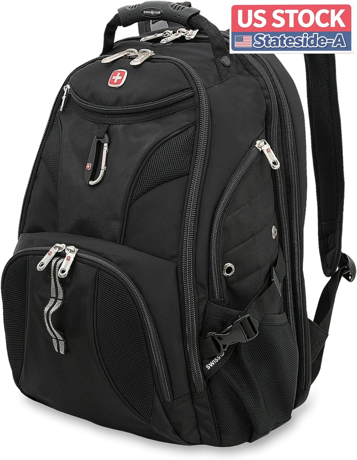 SwissGear 1900 Scansmart TSA 17 Laptop Backpack, Black, 19-Inch