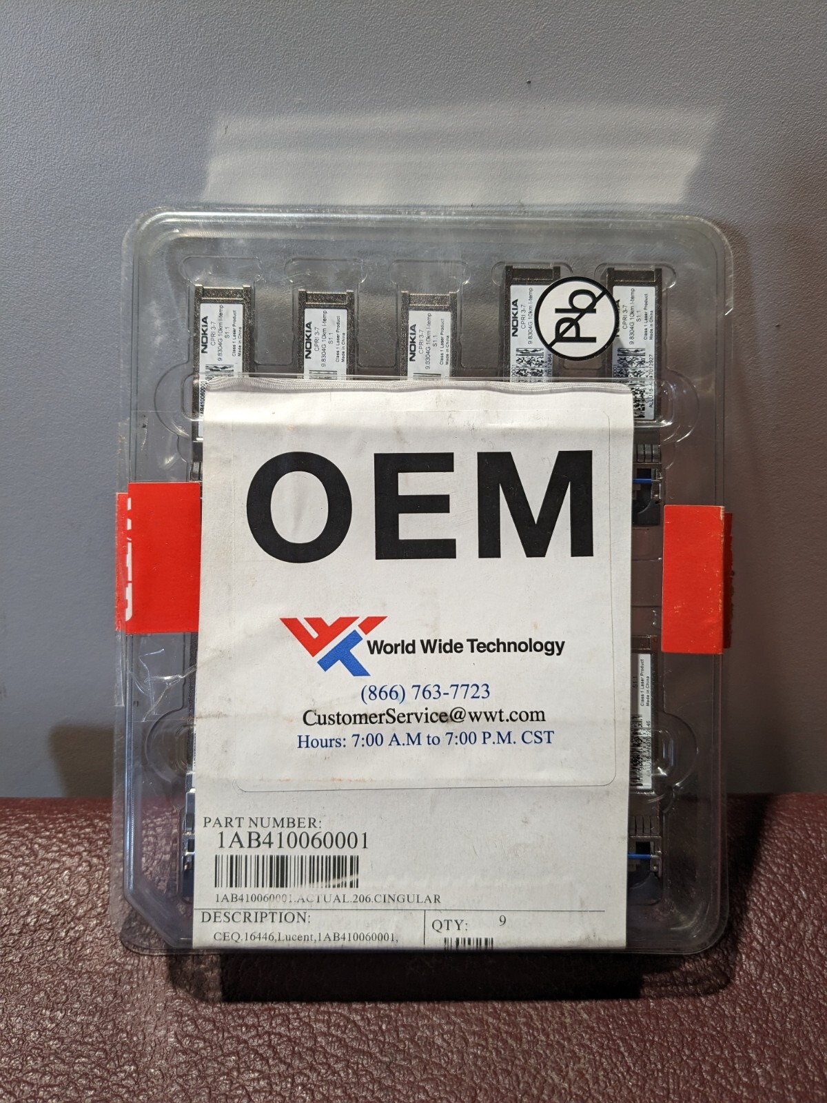 New Nokia Alcatel-Lucent Mixed Lot 16 CPRI SFP 1AB410060001 & 1AB187280063