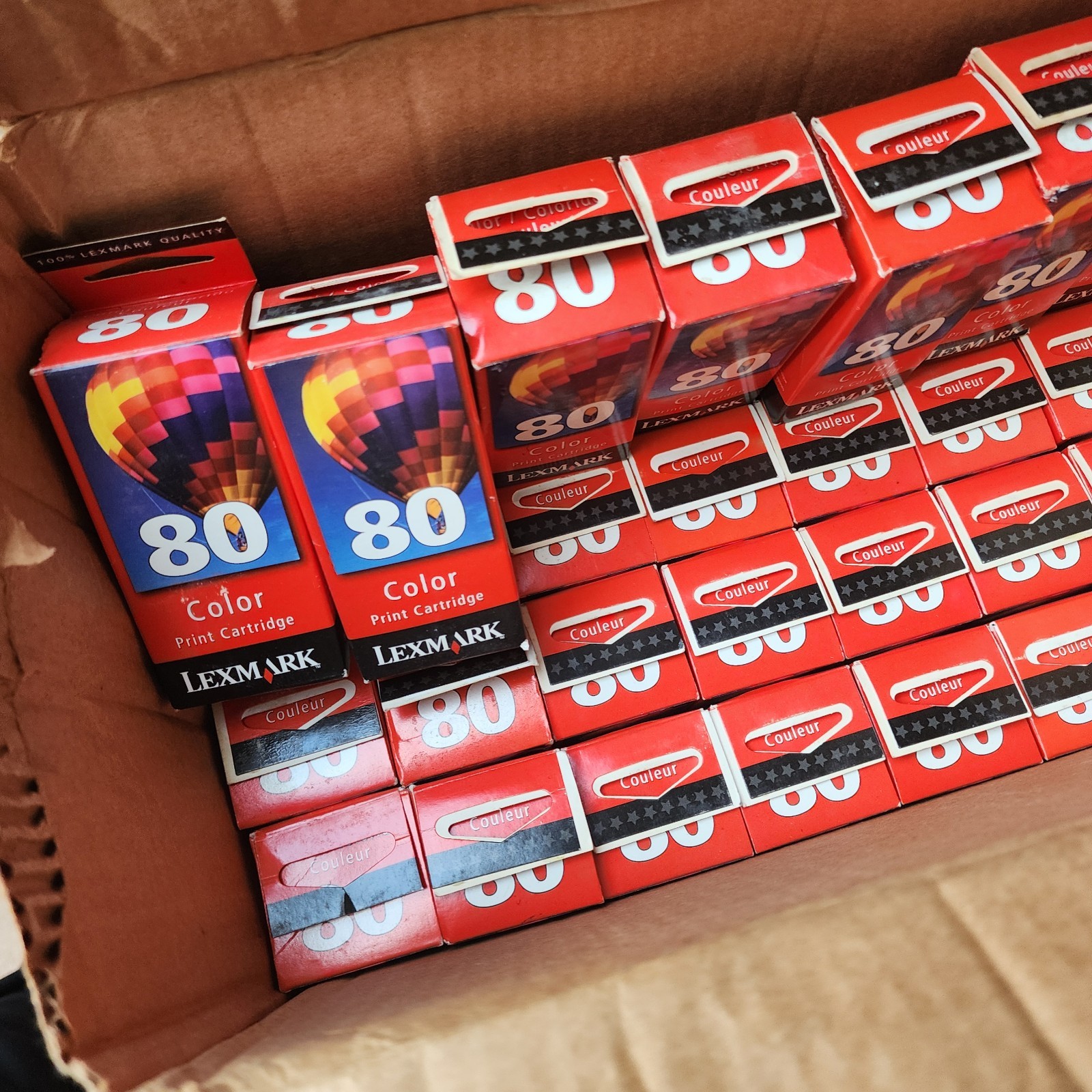 ( Lot Of 39 ) Genuine Lexmark 80 Color Print Cartridge 12A1980
