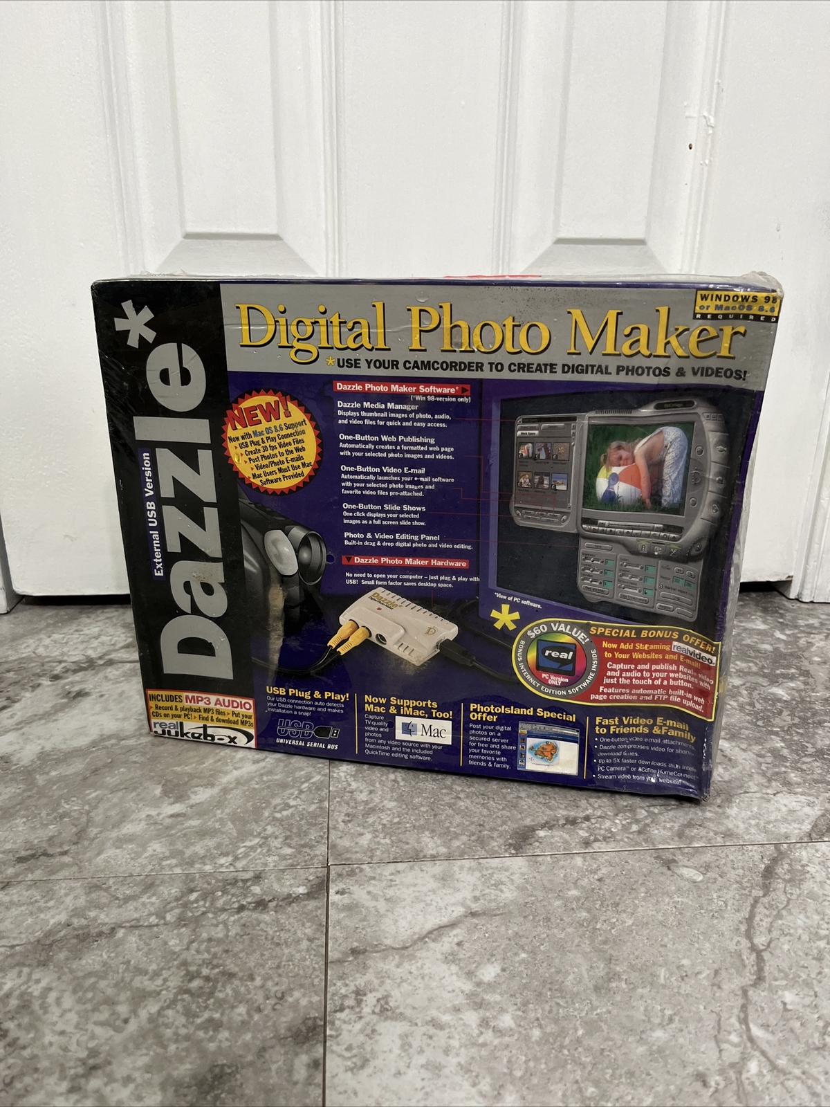 Dazzle Digital Photo & Video Maker, External USB Version, Windows 98 Brand new 