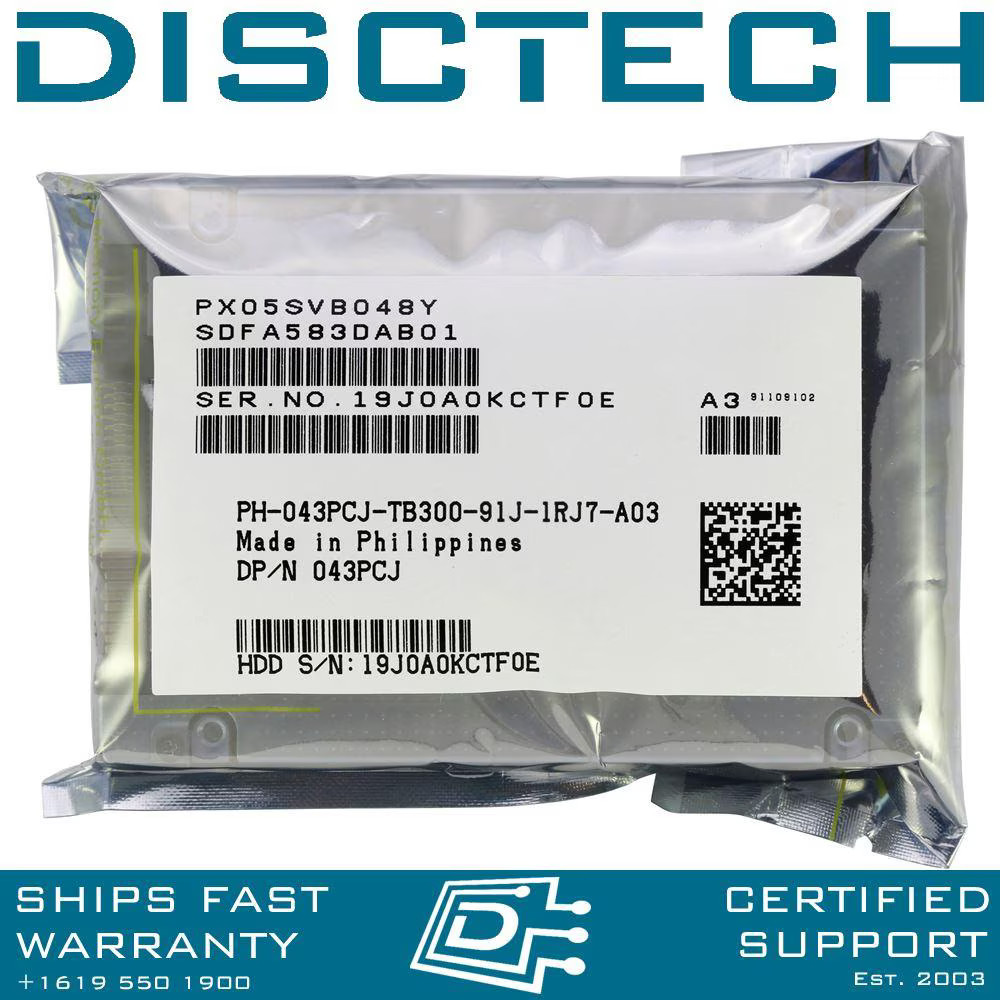 Dell 43PCJ Toshiba PX05SVB048Y 480GB MLC MU 3 DWPD SAS SSD