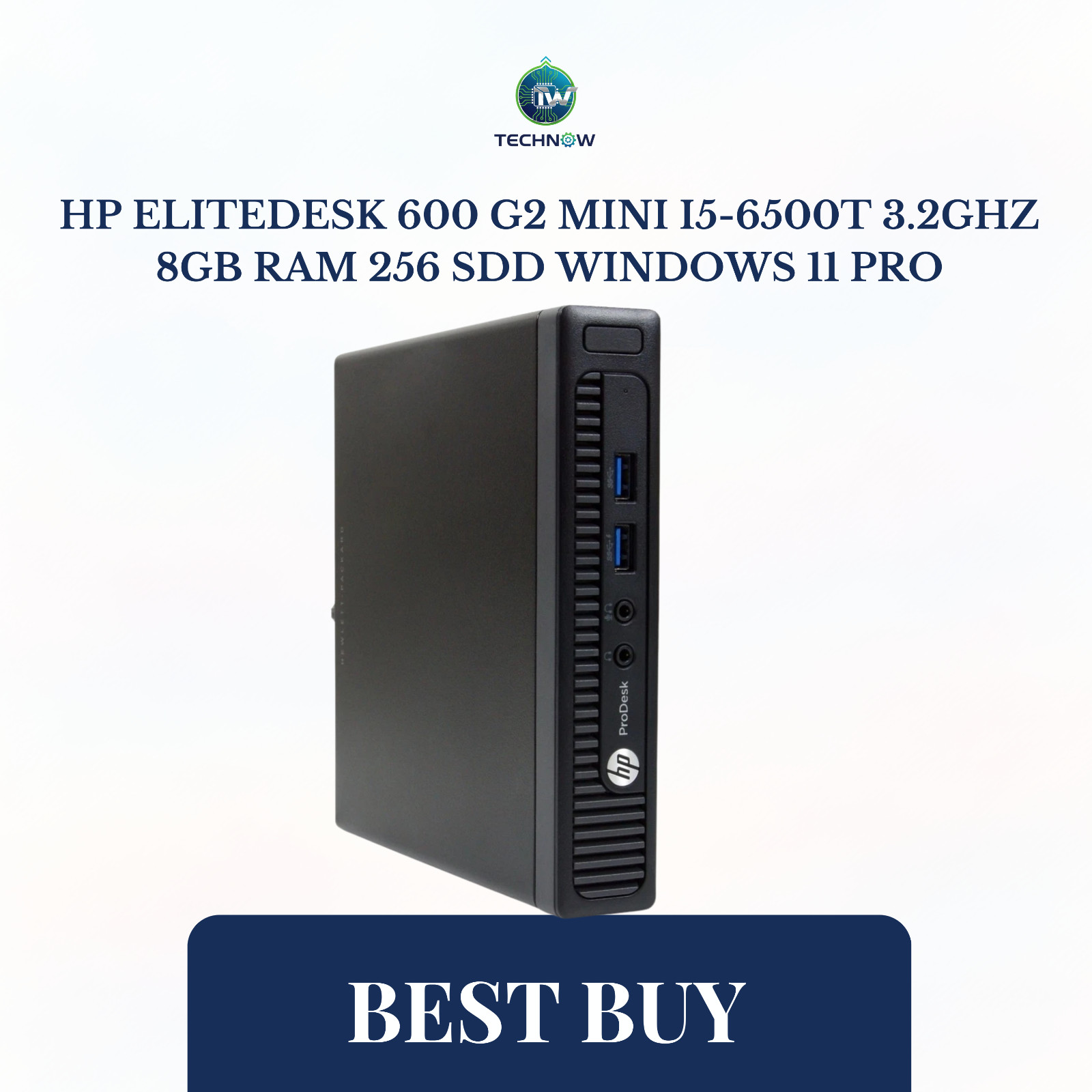 HP EliteDesk 600 G2 Mini i5-6500T 3.2GHz 8GB RAM 256 SDD windows 11 pro