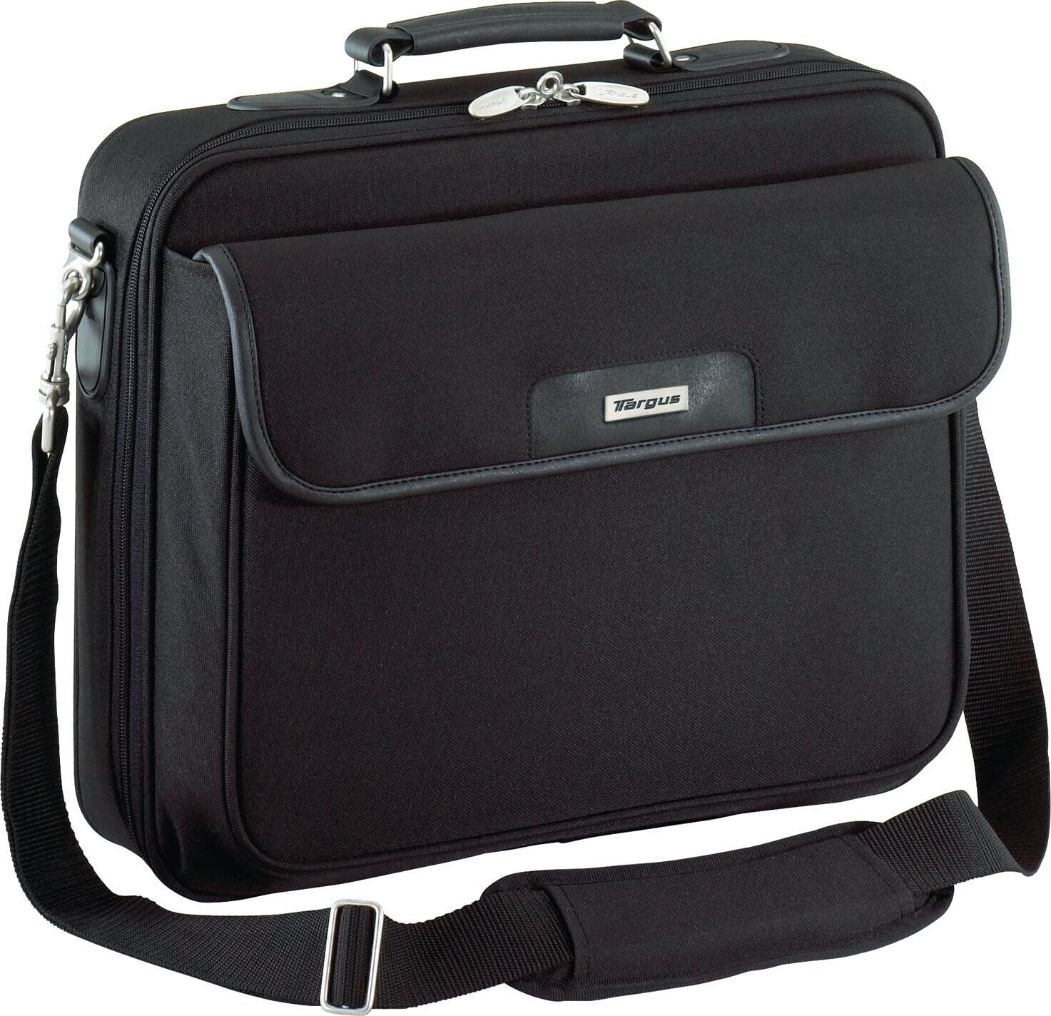 Targus Traditional Notepac Case Messenger Bag fits 15.6-Inch Laptop, Black