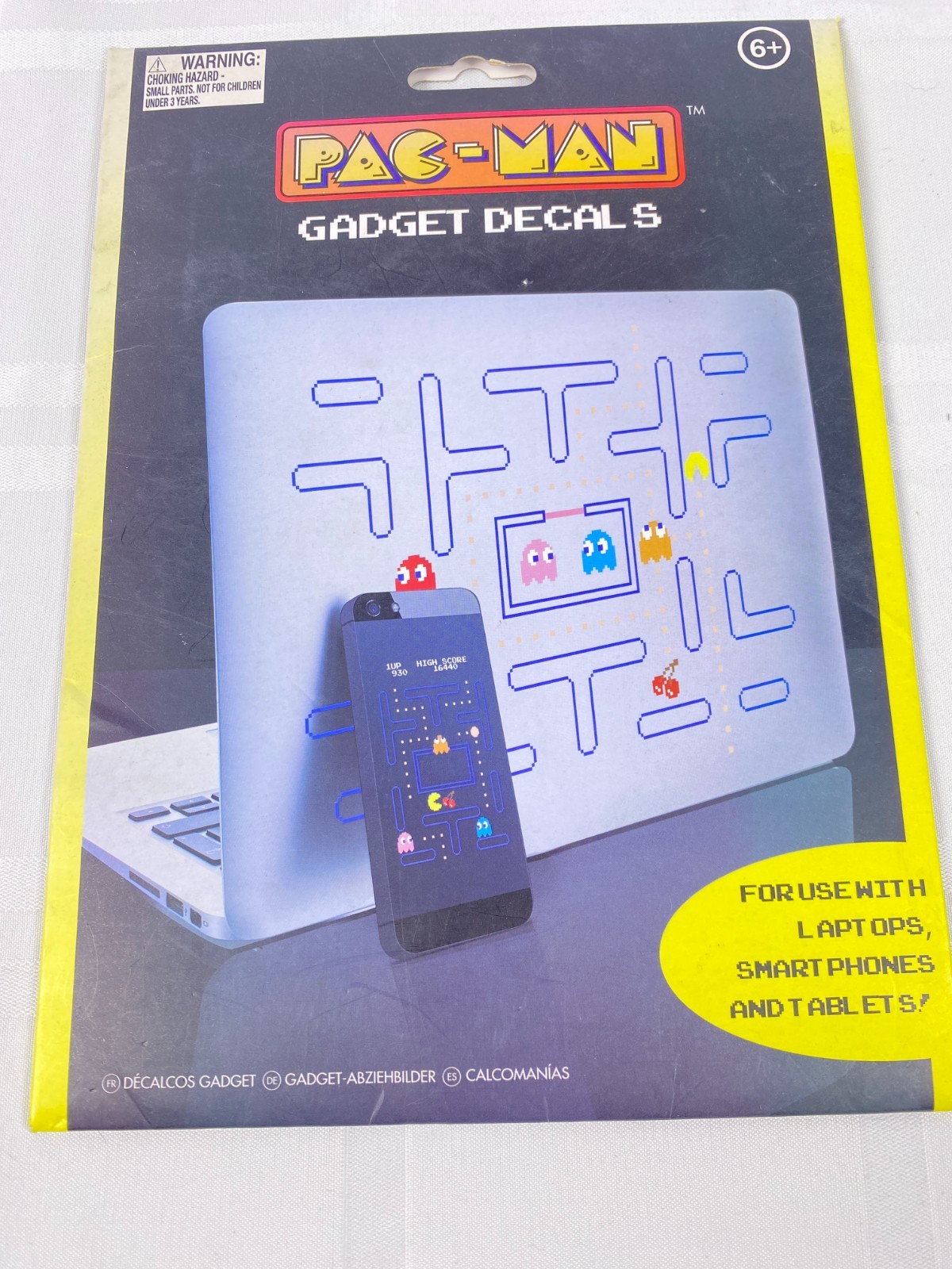 Pac-Man Gadget Decals Video Game Stickers for Laptops , Smart Phones , Tablets