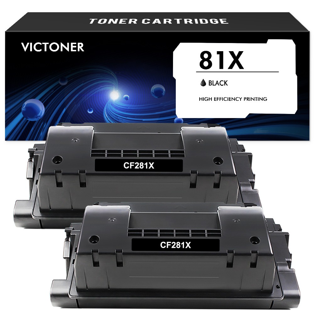2PK CF281X Black Toner cartridge For HP 81X LaserJet Enterprise M605n M606x 25K