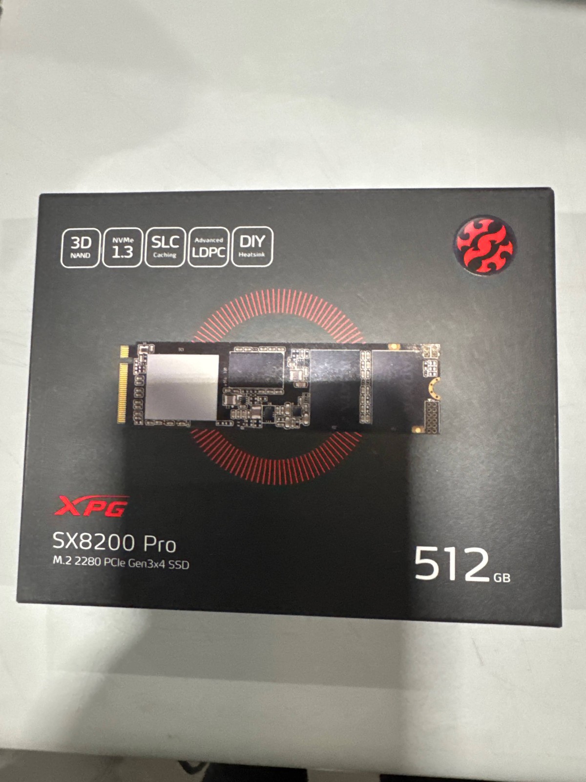 ADATA XPG SX8200 PRO SERIES 512GB INTERNAL SSD PCIE GEN 3 X4 FOR DESKTOPS, BLACK