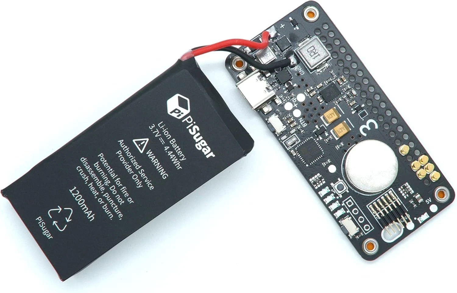 PiSugar 3 UPS Power Board for Raspberry Pi Zero W/WH | Pwnagotchi Portable Batte