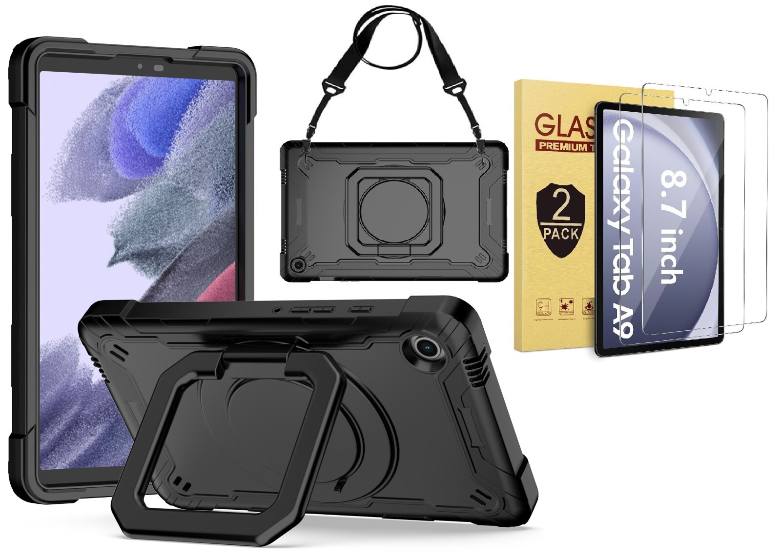 For Samsung Galaxy Tab A9 8.7 inch Heavy Duty Shockproof Rugged Protective Case