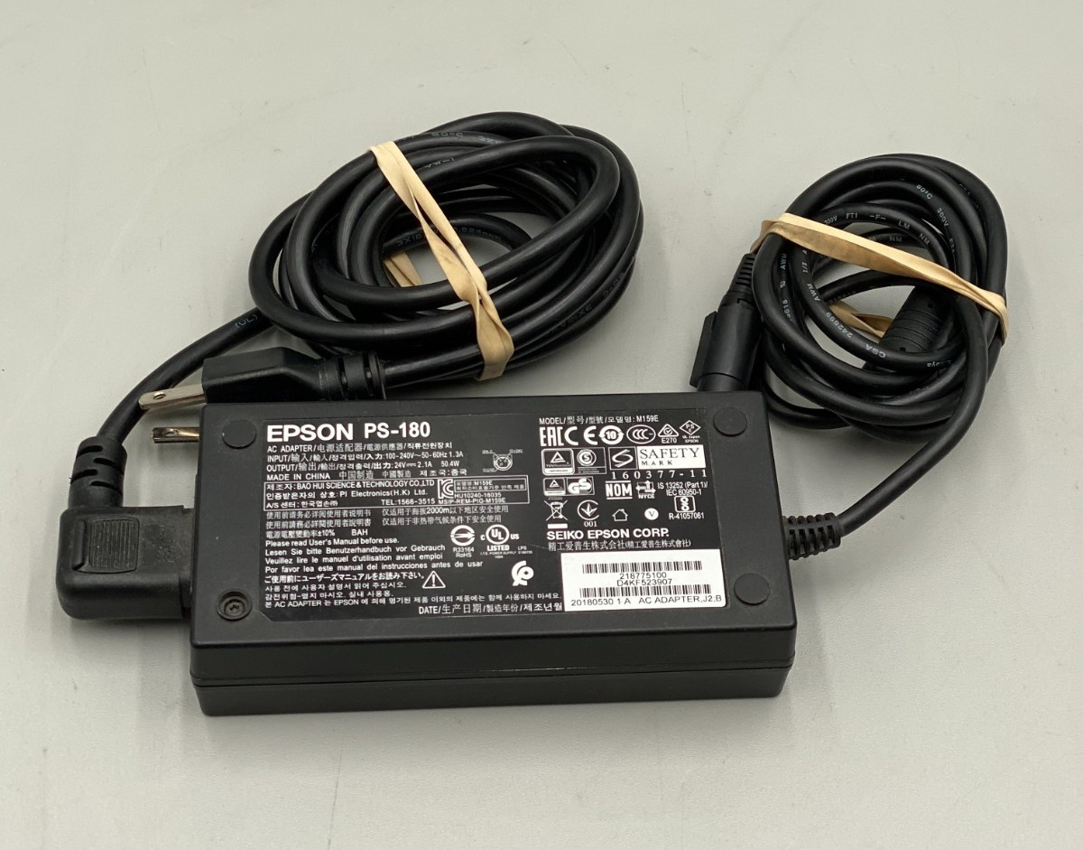 Genuine Epson AC Power Supply Adapter M159E Black Good Condition