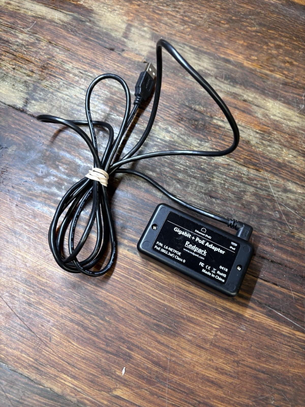 Redpark L6-NETPOR Gigabit + PoE Adapter For iPad