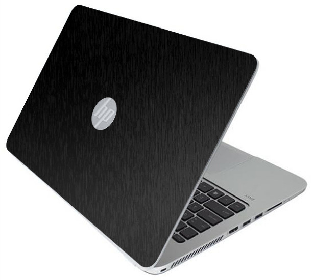 BLACK BRUSHED TEXTURED Vinyl Lid Skin Cover fits HP Elitebook 850 G3 Laptop