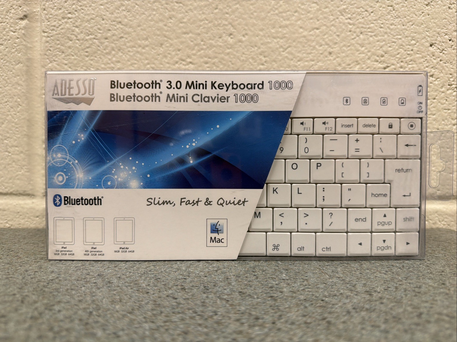 Adesso Bluetooth 3.0 Mini Keyboard 1000 NOS
