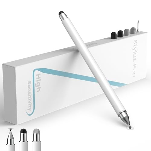 MEKO 3-in-1 Stylus Pen Magnetic Interchangeable Disc/Conductive Fiber/Rubber
