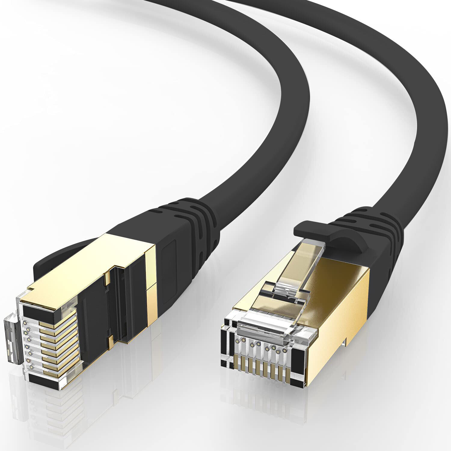 Short&Long Cat8 Ethernet Cable 50ft, Switch/Router/Modem/Patch Cord Lot 6-66ft