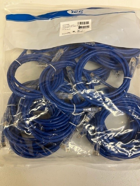 ICC 5 ft. Patch cord cat 6 package of 25