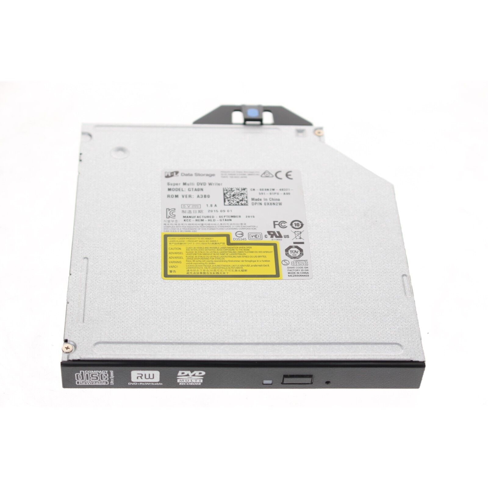 Dell X8N2W Poweredge R720 DVD+/-RW SATA SLIMLINE DVD zxgf