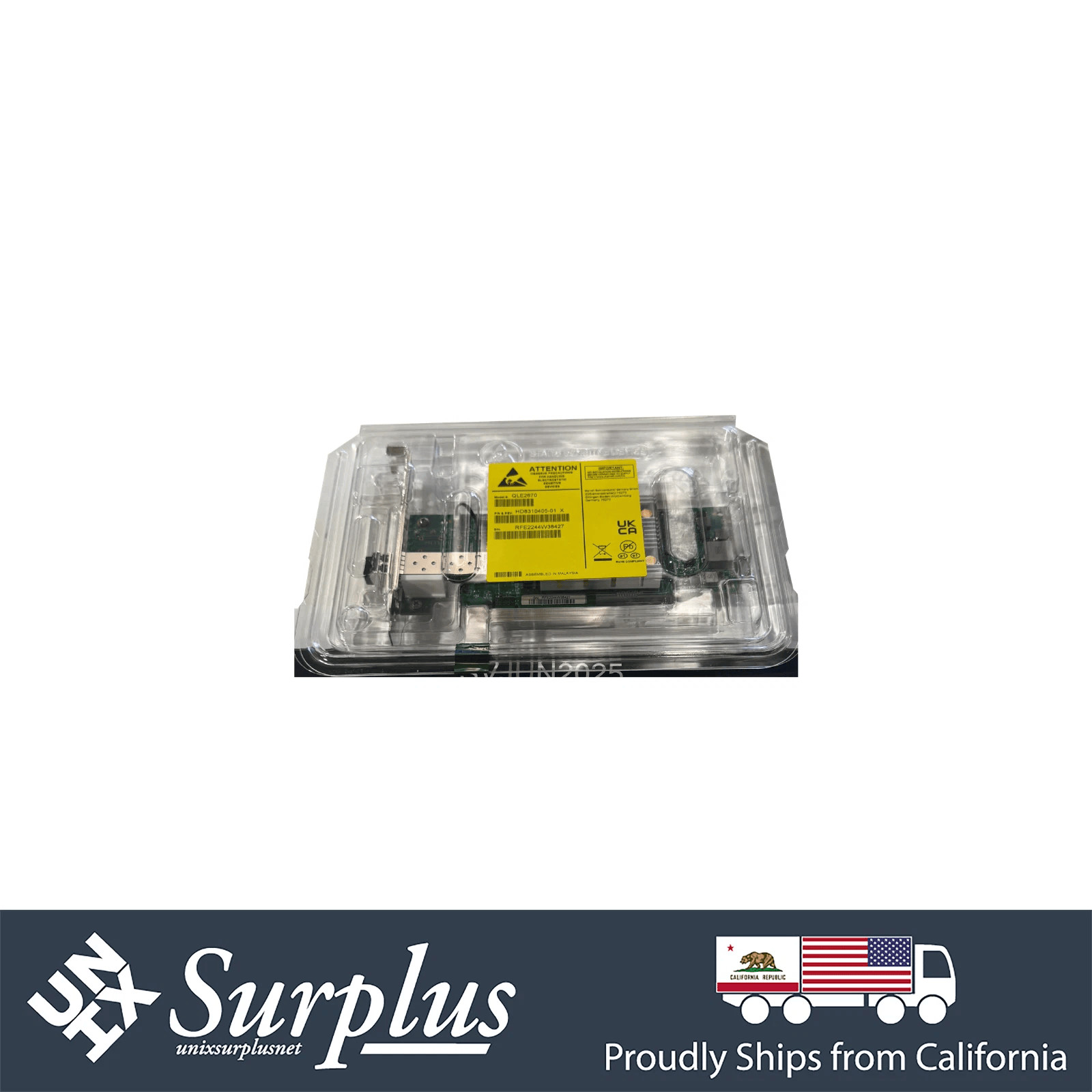New 16GB FC Single Port Marvell QLogic PCIe 2.0 x8 NIC Fibre Channel Adapter CNA