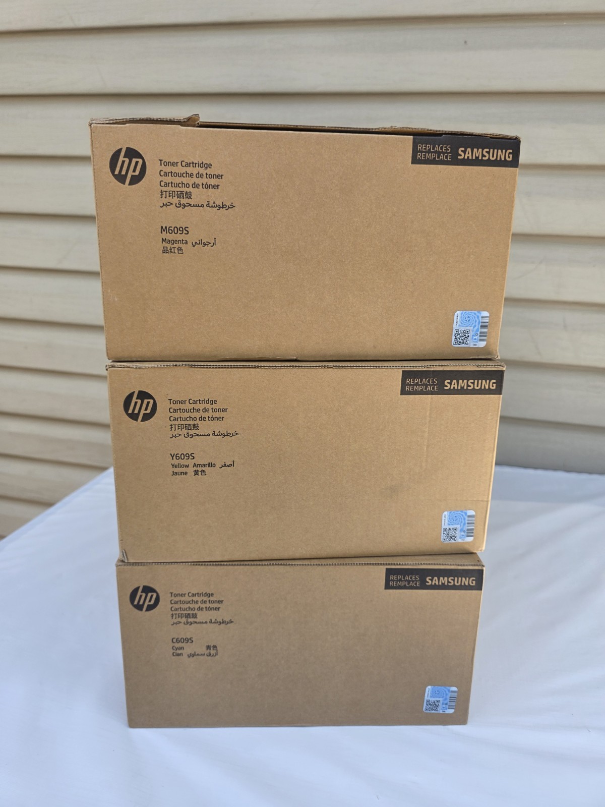  HP Samsung CLT-M609S CLT-Y609S CLT-C609S Toner Cartridges New Sealed 3 Pack 