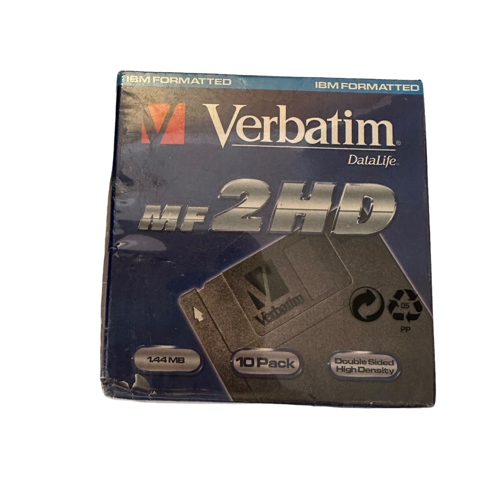 10 Pack Verbatim DataLife MF 2HD Formatted IBM 1.44MB 3.5 in. Microdisks