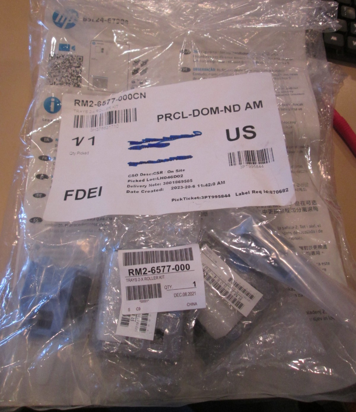 HP LaserJet M552 M553 M577 Tray 2 Paper Pick Up Roller Kit RM2-6577