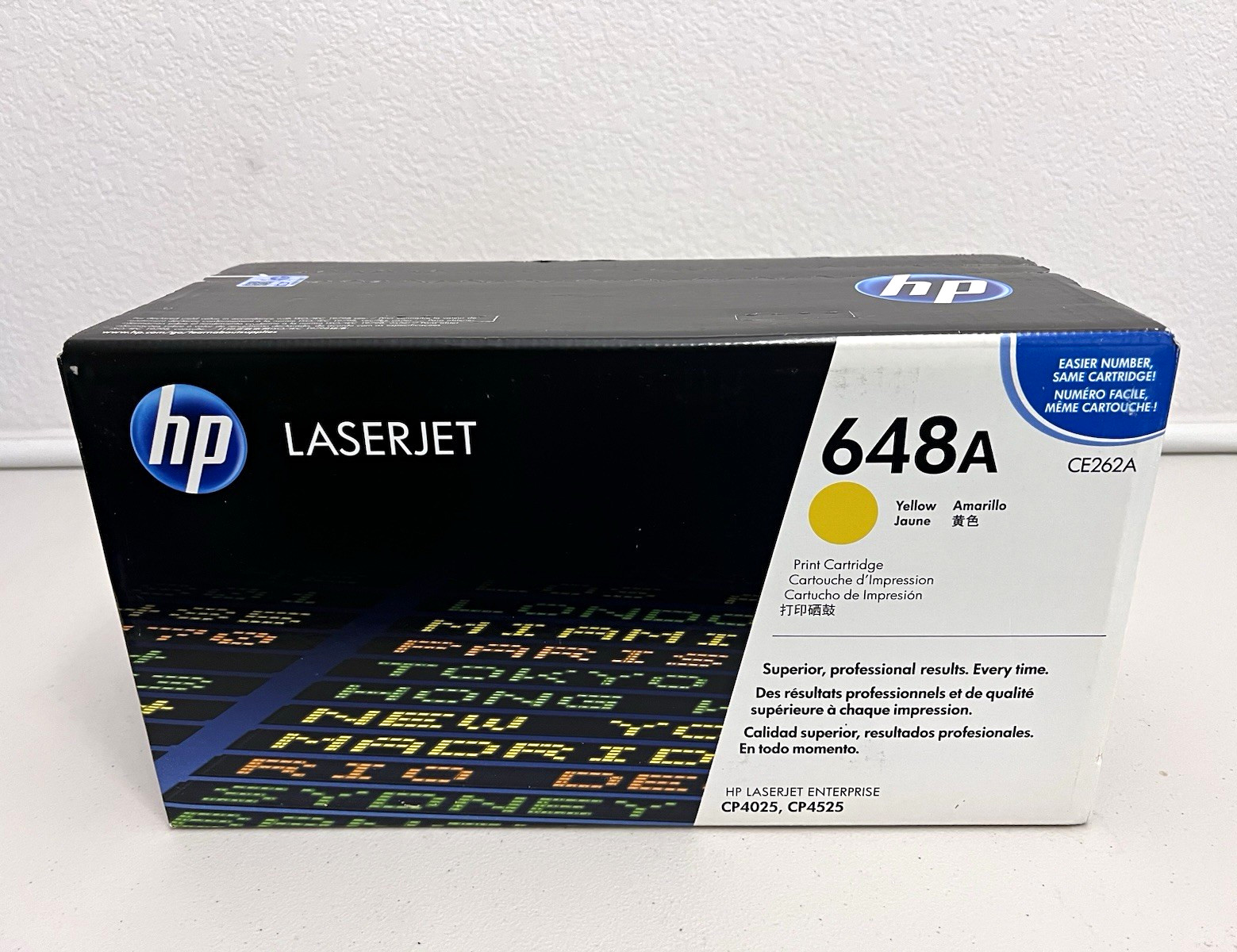 HP 648A CE262A Yellow Genuine Original Laser Printer Cartridge For CP4025 CP4525