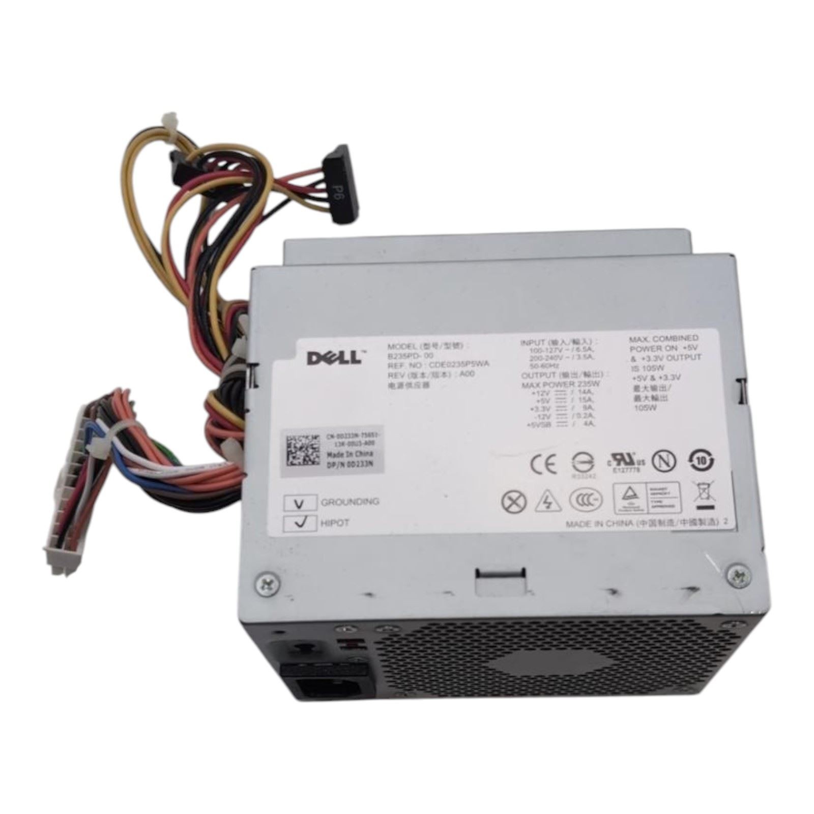 Dell OptiPlex 360 380 DT 235W Power Supply B235PD-00 0D233N