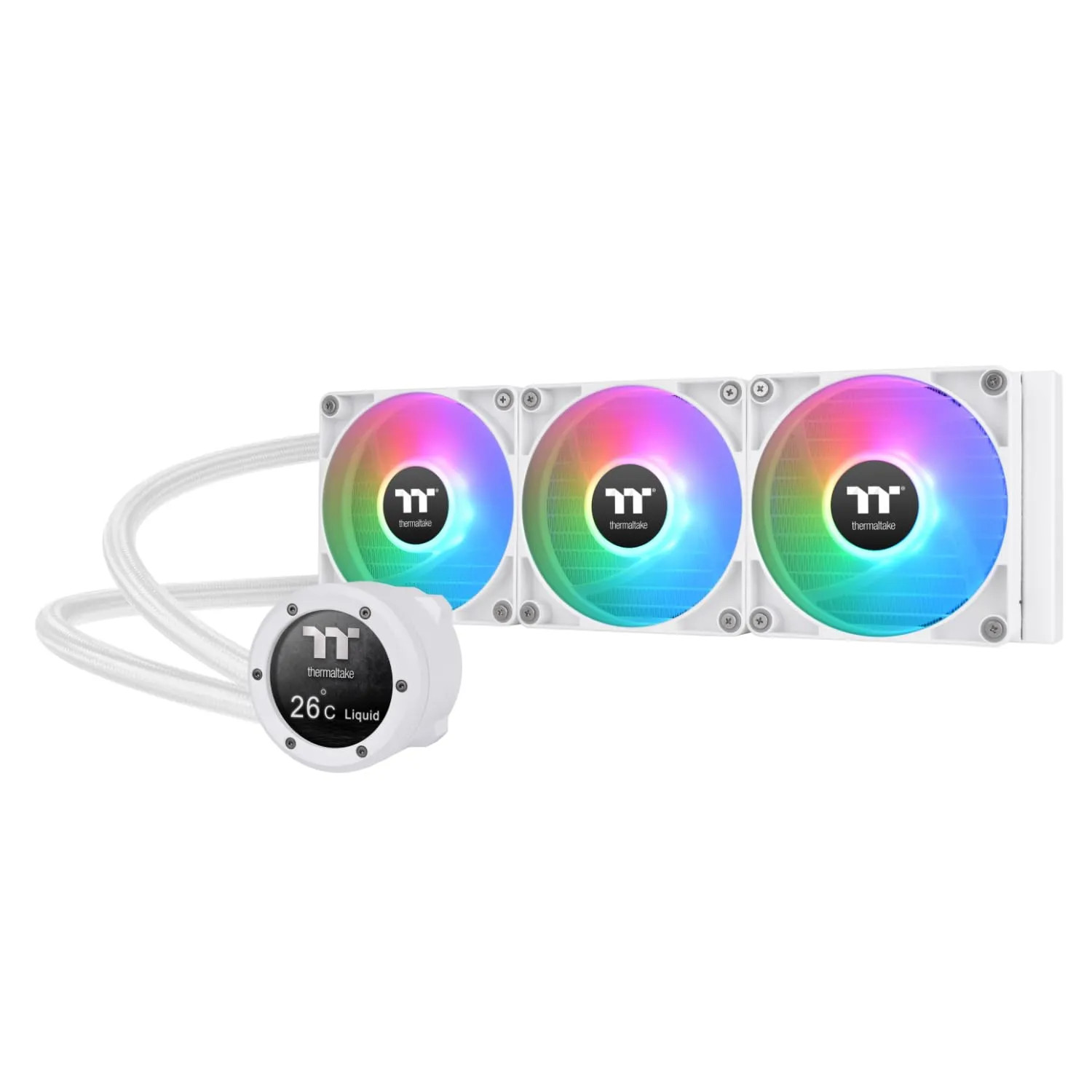 Thermaltake CL-W405-PL12SW-A THERMALTAKE TH360 V2 ULTRA SNOW 2.1 LCD WITH MOTH