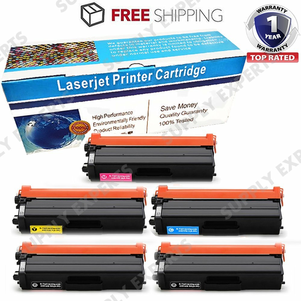 5PK TN436 CMYK Toner Set + Extra Black for Brother MFC-L8900CDW MFC-L8610CDW